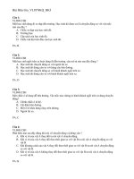 Câu hỏi trắc nghiệm môn Lý 8 (2)