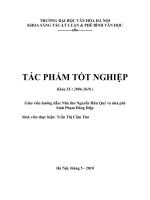 Tác phẩm tốt nghiệp của sinh viên Khoa Viết văn - Báo chí Trần Thị Cẩm Thơ