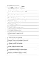 Passive Voice exercises