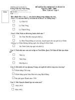 De KTDK cuoi ki 2 mon Lich su va Dia li lop 4