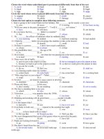 TONG HOP CAC BAI TRAC NGHIEM ON TAP HKII(CO DAP AN)