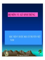 Bài giảng vi kí sinh trùng  sán lá ký sinh   học viện y dược học cổ truyền việt nam