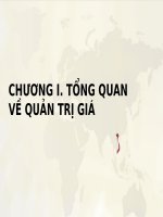 Slide môn quản trị giá trong doanh nghiệp: Chương 1: Tổng quan về quản trị giá