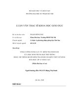 TĂNG CƯỜNG NĂNG LỰC TÙ KIỂM TRA ĐÁNH GIÁ CỦA HỌC SINH TRUNG HỌC PHỔ THÔNGBẰNG HỆ THỐNG BỘ ĐỀ KIỂM TRA ĐÁNH GIÁ KIẾN THỨC KĨ NĂNG HOÁ HỌC LÍP 11 NÂNG CAO