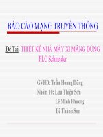 THIẾT KẾ NHÀ MÁY XI MĂNG DÙNG PLC Schneider