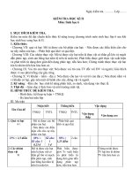 Đề thi sinh 6 HK II ma trận