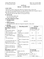 Giáo án Toán 6 Tuần 22