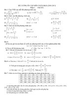 Đề Cương toán 10 HKII
