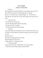 Thuyết trình môn quản trị học: Mô hình chuỗi giá trị bên trong tổ chức: Công ty in Trần Phú