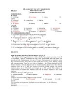 10 ĐỀ ÔN LUYỆN THI TỐT NGHIỆPTHPT MÔN ANH CÓ ĐÁP ÁN