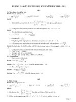 Hướng dẫn ôn thi học kỳ II lớp 11B năm học 2010 - 2011