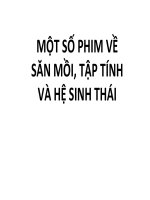 Một số phim về: săn mồi, hệ sinh thái, tập tính