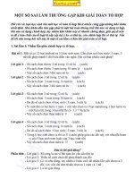 Một số sai lầm khi giải toán tổ hợp