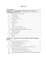 Phương pháp thu thập bằng chứng kiểm toán tại công ty TNHH kiểm toán EJ