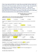 bộ đề thi thử đại học môn tiếng anh 2015