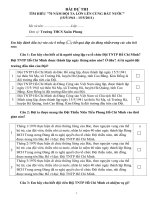 DAP AN BAI THI TIM HIEU 70 NAM DOI TA LON LEN CUNG DAT NUOC