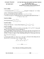 Đáp án HSG Vĩnh Phúc Lớp 10