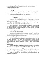 THÔNG ĐIỆP NHÂN NGÀY THẾ GIỚI PHÒNG CHỐNG AIDS