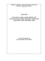 Chuyên đề ứng dụng CNTT vào dạy GDCD 9 tạo hứng thú cho học sinh