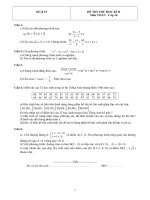 ĐỀ THI THỬ TOÁN HK 2 LỚP 10 CÓ LỜI GIẢI - ĐỀ SỐ 15
