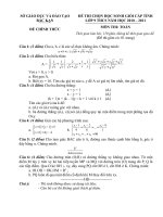 Đề thi HSG toán 9 tỉnh Bắc Kạn