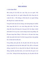 Phân tích đánh giá thực trạng công tác và giải pháp quản lý môi trường ở thành phố vinh