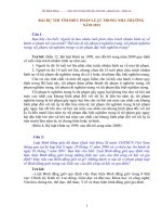 BÀI DỰ THI TÌM HIỂU PHÁP LUẬT TRONG NHÀ TRƯỜNG