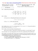 Đề thi HSG Huyện Kim Bảng - Hà Nam(2008-2009)