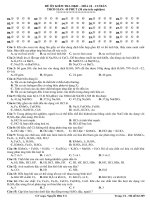 ĐỀ ÔN KT HKII - HÓA 10 CƠ BẢN