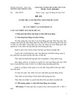 ĐỀ ÁN VỊ TRÍ VIỆC LÀM TRƯỜNG THCS PHƯỚC LONG