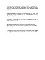 Hướng dẫn sử dụng PowerPoint 2010 Tiếng Việt chuẩn