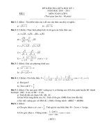 tuyển tập đề kiểm tra giữa lỳ 1 môn toán lớp 9