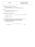 ĐỀ THI THỬ TOÁN HK 2 LỚP 10 CÓ LỜI GIẢI - ĐỀ SỐ 06