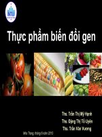 thực phẩm biến đổi gen