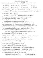 Bài tập ôn kiểm tra 1 tiết GT 11