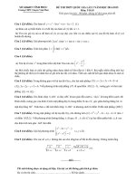 Tổng hợp đề thi thử THPT quốc gia năm 2015 các trường