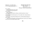 de kiem tra hoc kì II và dap an