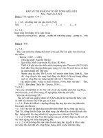 đề đáp án thi giữa kỳ II