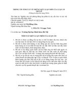 Nghiên cứu mô phỏng động lực phân tử các cấu trúc và các vật liệu nano bán dẫn thấp chiều (TT)