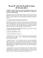 Kỹ năng làm bài tập Địa lí