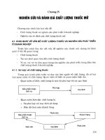 CHƯƠNG IV NGHIÊN CỨU VÀ ĐÁNH GIÁ CHẤT LƯỢNG THUỐC MỠ