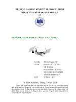 tiểu luận quản trị kinh doanh  Niềm tin hay ảo tưởng