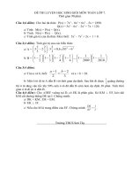 Đề thi luyện Học sinh giỏi khối 7 môn toán