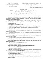 Thông báo gửi phòng giao dục và các trường