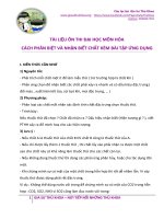 Cách phân biệt và nhận biết chất kèm bài tập ứng dụng