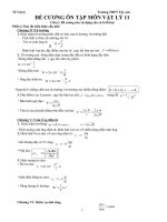 Đề cương ôn tập vật lí 11cb 10 -11 đầy đủ