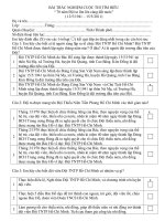 TRẮC NGHIỆM TÌM HIỂU.....CÓ ĐÁP ÁN