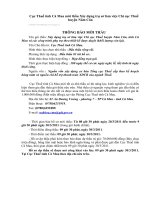 Ví dụ hồ sơ mời thầu