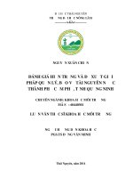 Đánh giá hiện trạng và đề xuất giải pháp quản lý, bảo vệ tài nguyên nước thành phố cẩm phả, tỉnh quảng ninh