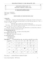 Đại số & Giải tích 11 (Cả năm)